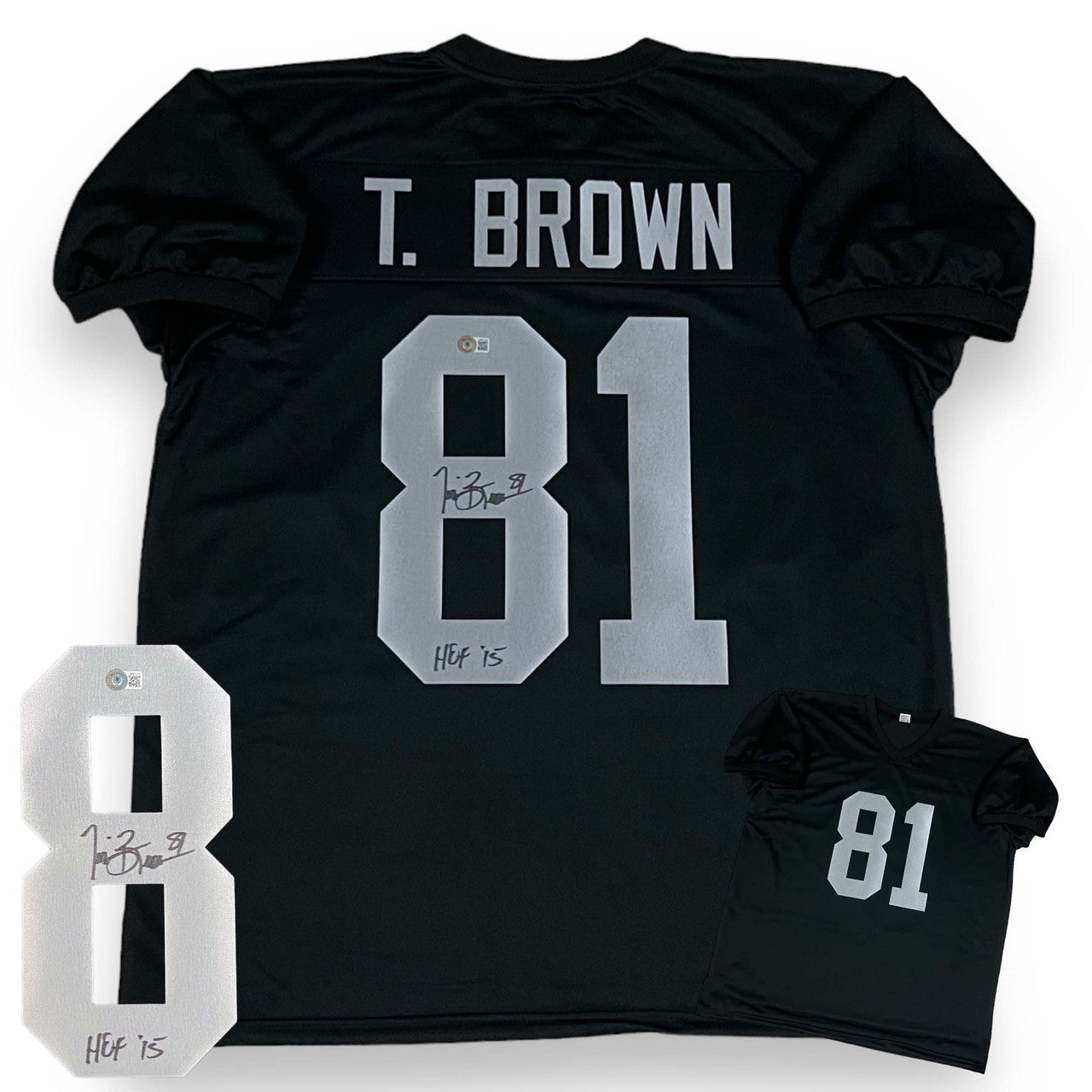 Tim Brown Autographed Signed Jersey - Black