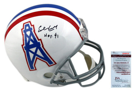 Earl Campbell Autographed Houston Oilers Full Size Helmet - JSA Authentic