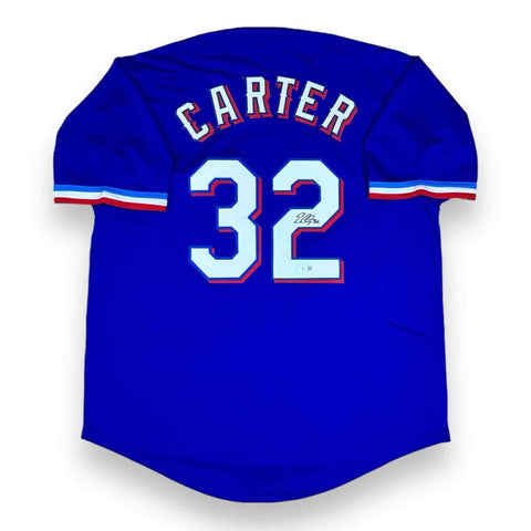 Evan Carter Autographed Signed Baseball Jersey - Beckett Authentic