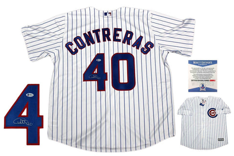 Willson Contreras Autographed Signed Chicago Cubs Majestic Jersey