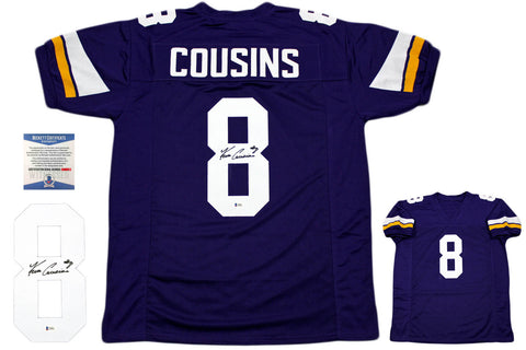 Kirk Cousins Autographed Jersey - Purple