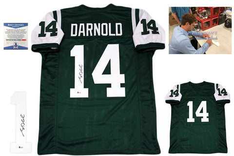 am Darnold Autographed Jersey - green