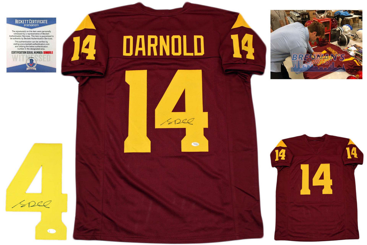 Sam Darnold Autographed Signed Jersey - Burgundy