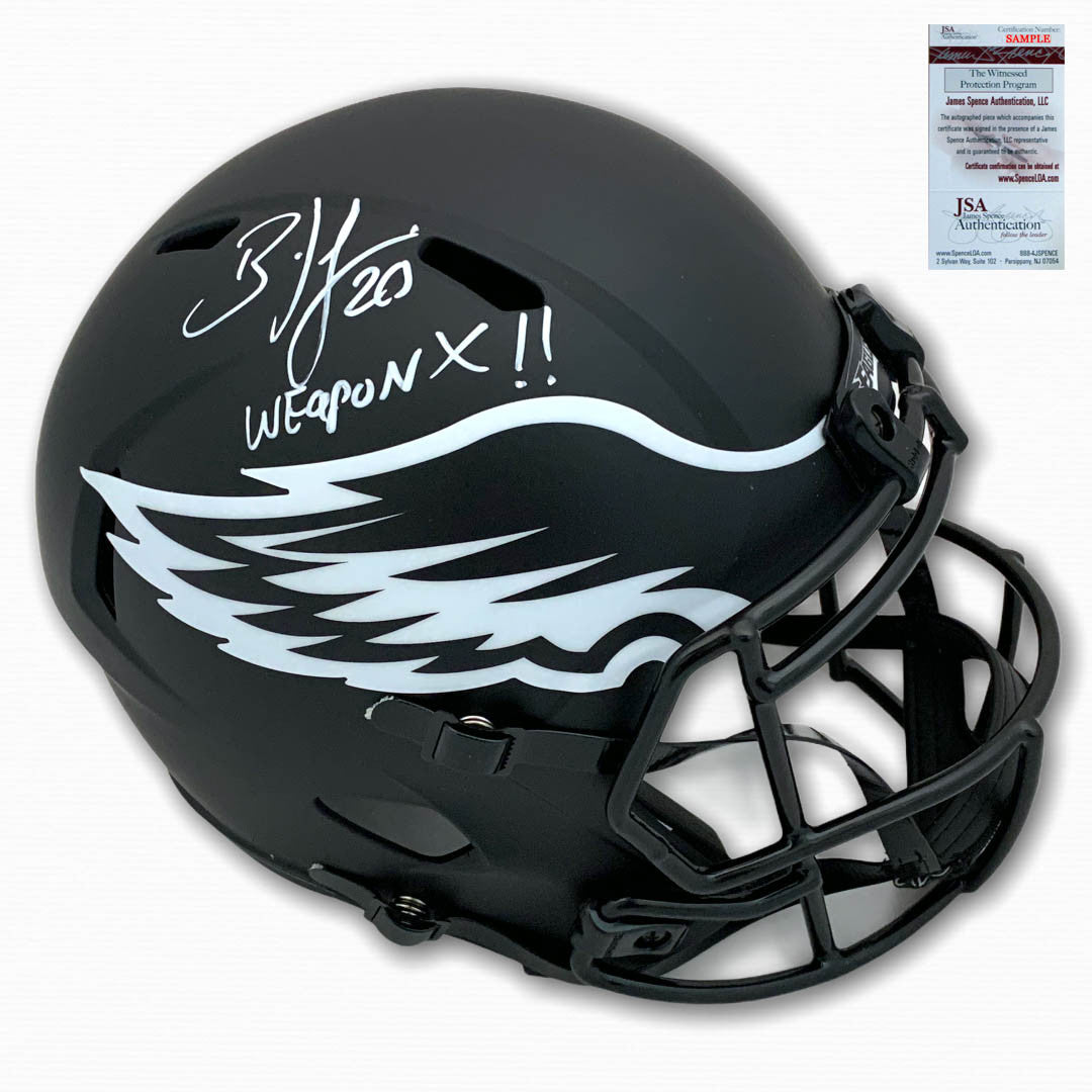 Eagles Brian Dawkins Autographed Signed Eclipse Helmet - Weapon X