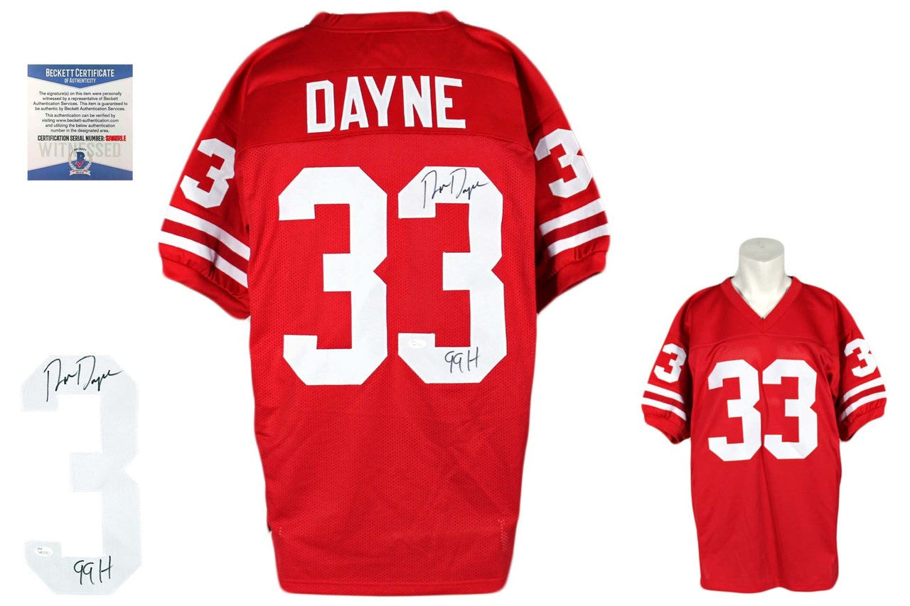 Ron Dayne Autographed Signed Jersey - Red