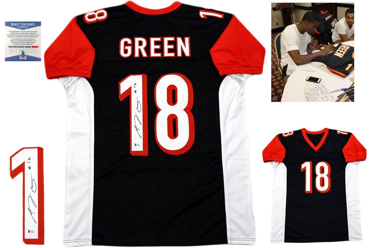 Aj Green Autographed Jersey - Black