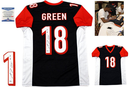 Aj Green Autographed Jersey - Beckett Authentic - Black