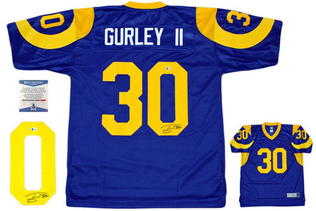 Todd Gurley Autographed Los Angeles Rams Pro Line Jersey - Beckett Authentic
