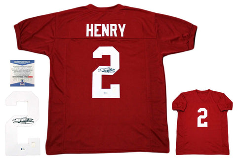 Derrick Henry Autographed Signed Jersey - Beckett Authentic - Crimson