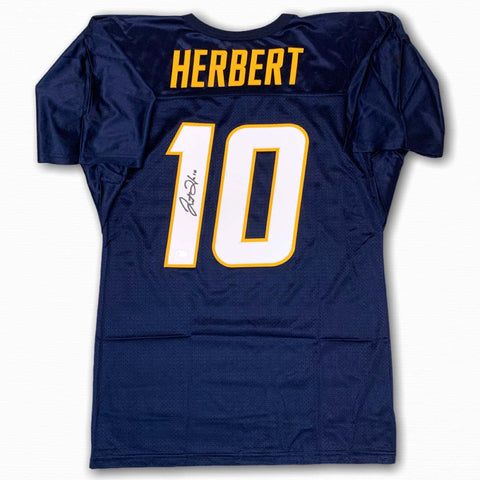 Justin Herbert Autographed Signed Jersey - Navy - Beckett Authentic