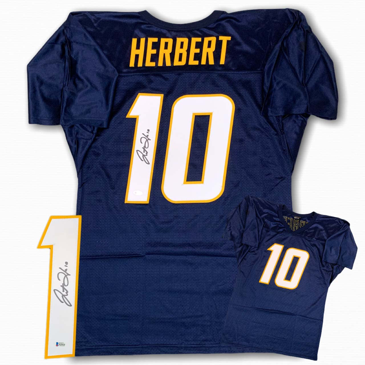 Justin Herbert Autographed Signed Jersey - Navy