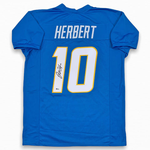 Justin Herbert Autographed Signed Jersey - Powder Blue - Beckett Authentic