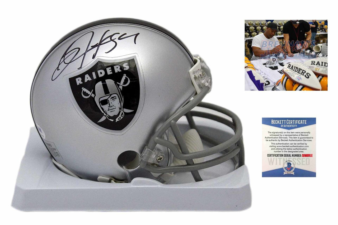 Oakland Raiders Bo Jackson Autographed Signed Mini-Helmet