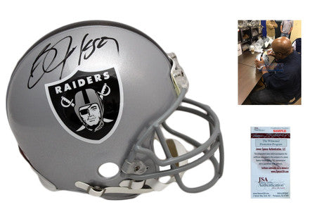 Bo Jackson Signed Oakland Raiders Authentic Helmet - JSA Witnessed Autographed