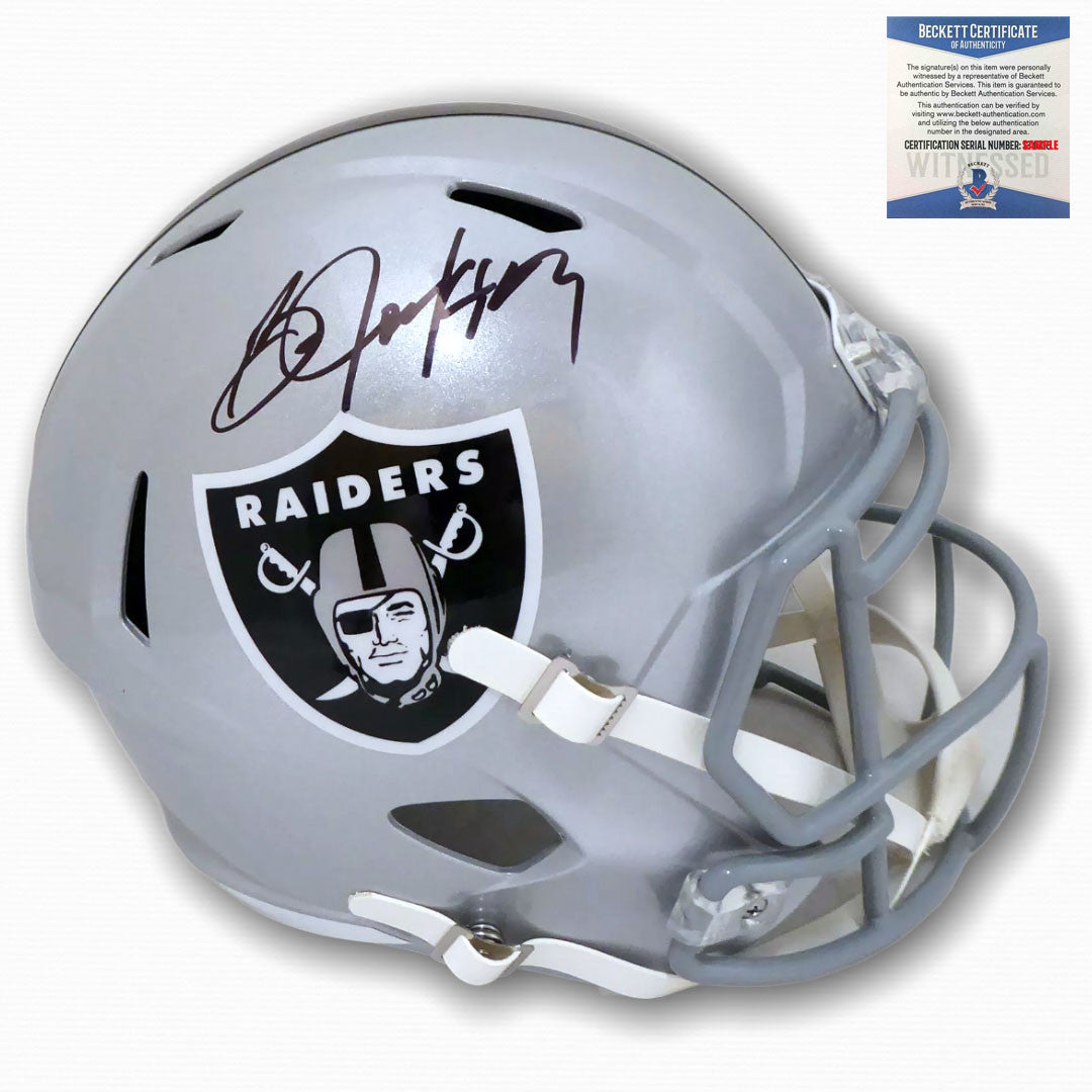 Raiders Bo Jackson Autographed Signed Speed Rep Helmet