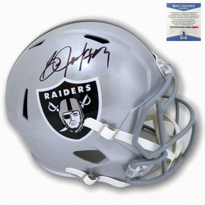 Raiders Bo Jackson Autographed Signed Speed Rep Helmet - Beckett  Authentic