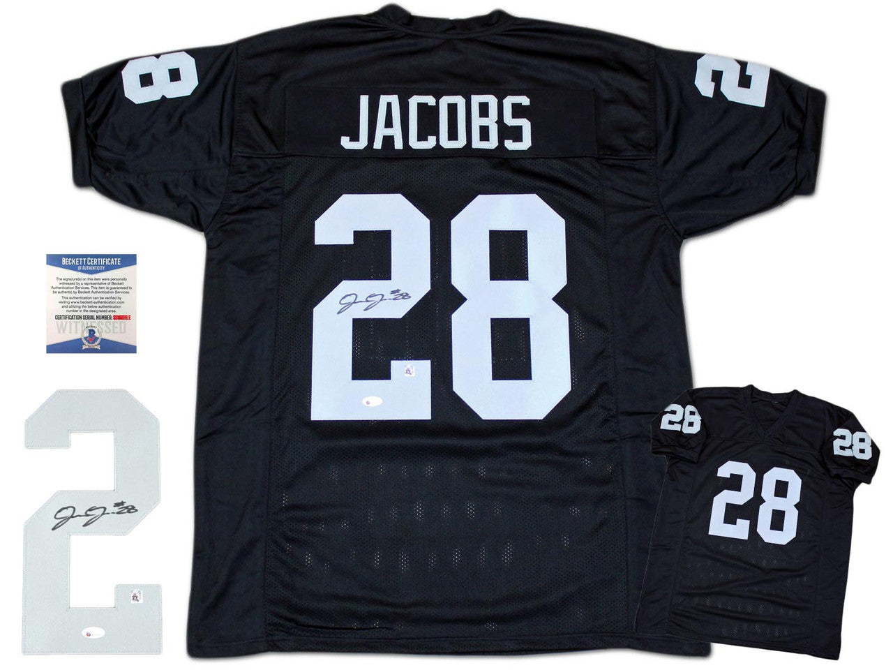 Josh Jacobs Autographed Signed Jersey - Black