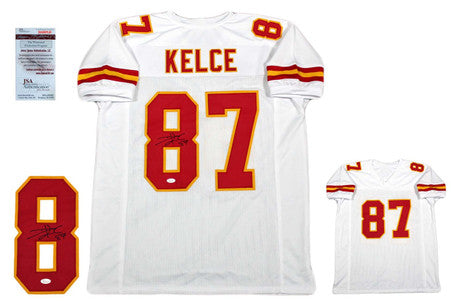 Travis Kelce Autographed Signed Jersey - JSA Witnessed - White