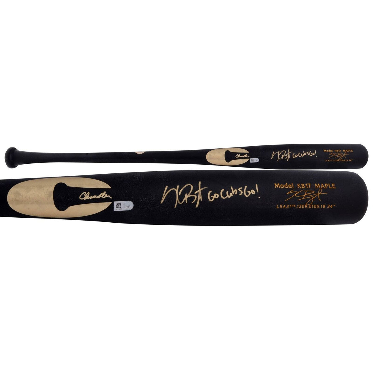 Chicago Cubs Kris Bryant Autographed Signed Game Model Bat