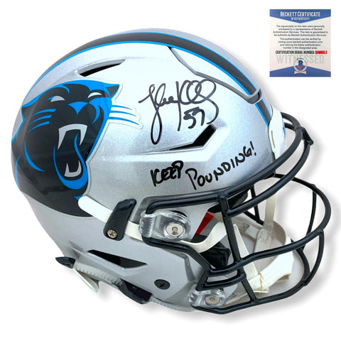 Panthers Luke Kuechly Autographed Signed Speed Flex Helmet