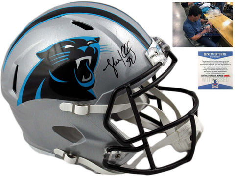 Carolina Panthers Luke Kuechly Autographed Signed Speed Helmet