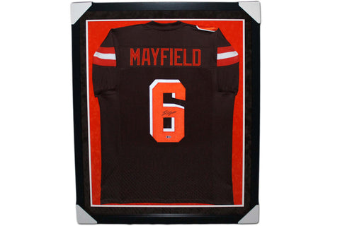 Baker Mayfield Autographed Signed Jersey - Framed