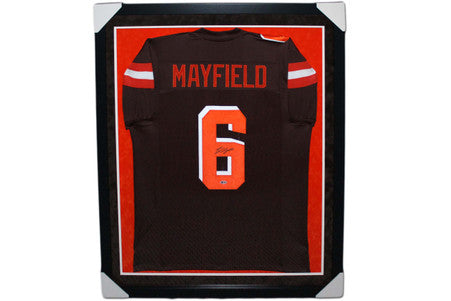 Baker Mayfield Autographed Signed Jersey - Framed - Beckett Authentic