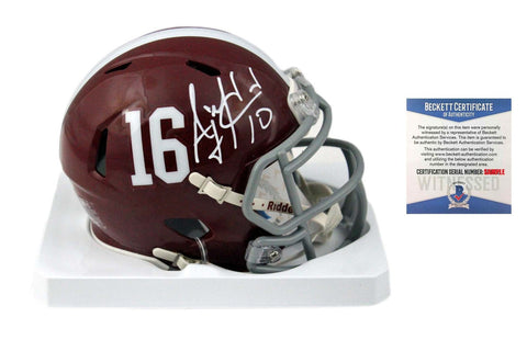 Minkah Fitzpatrick Autographed Alabama Crimson Tide Mini Helmet