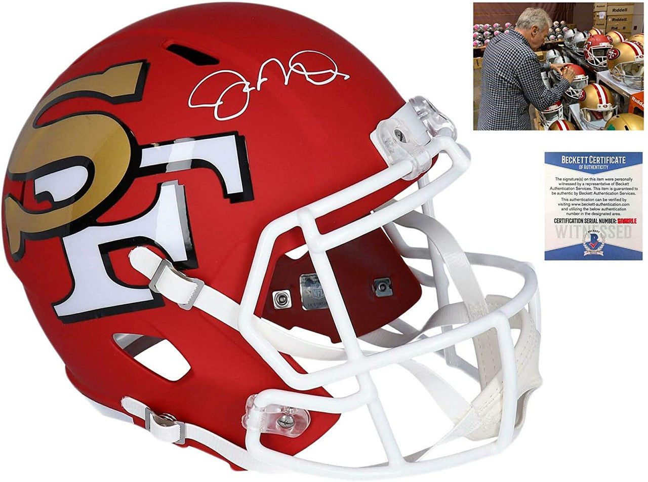 49ers Joe Montana Autographed Signed AMP Replica Helmet