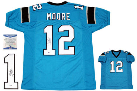 Dj Moore Autographed Signed Jersey - Beckett Authentic - Blue