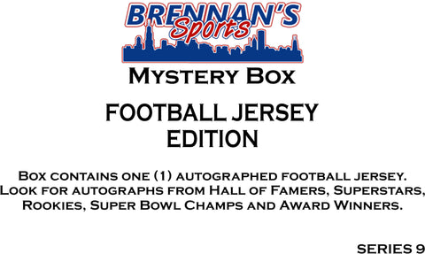 AUTOGRAPHED FOOTBALL JERSEY MYSTERY BOX - SERIES 9