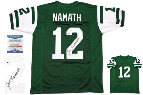 Joe Namath Autographed Jersey - green