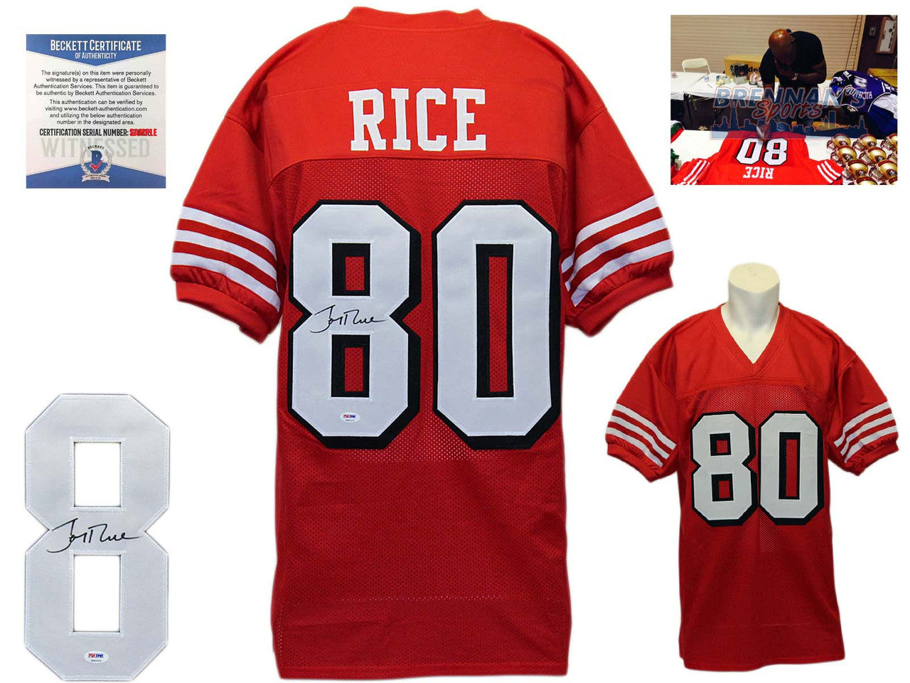 Jerry Rice Autographed Signed Jersey - TB