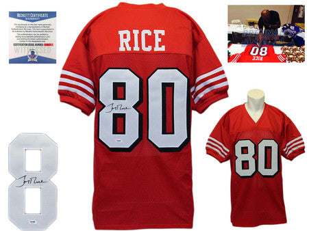 Jerry Rice Autographed Signed Jersey - TB - Beckett Authentic