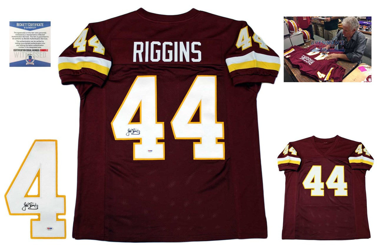 John Riggins Autographed Signed Jersey - Burgundy - Beckett Authentic