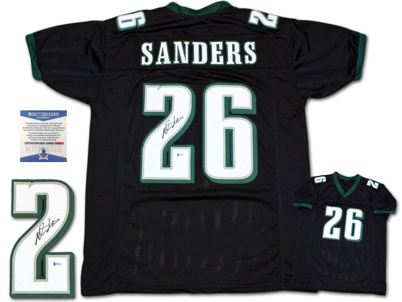 Miles Sanders Autographed Signed Jersey - Black