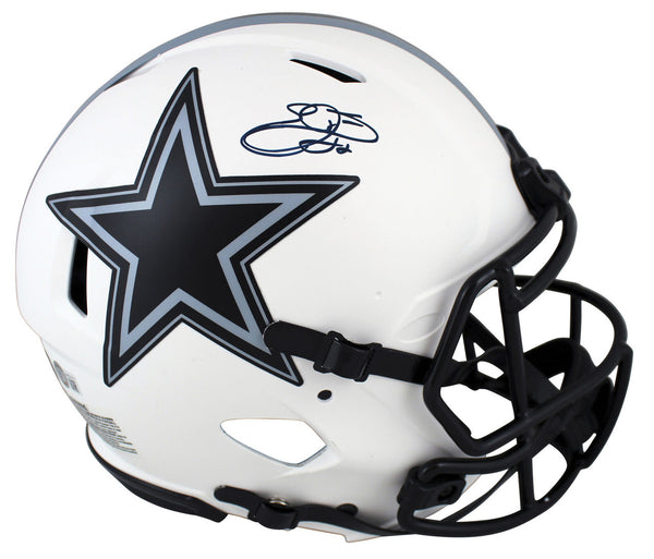emmitt smith autographed helmet rushing record Emmitt Smith Autographed Dallas Cowboys Authentic Lunar Speed Helmet –  BrennanSSports.com