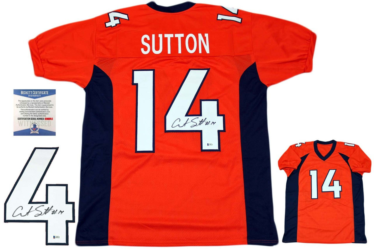 Courtland Sutton Autographed Signed Jersey - Orange