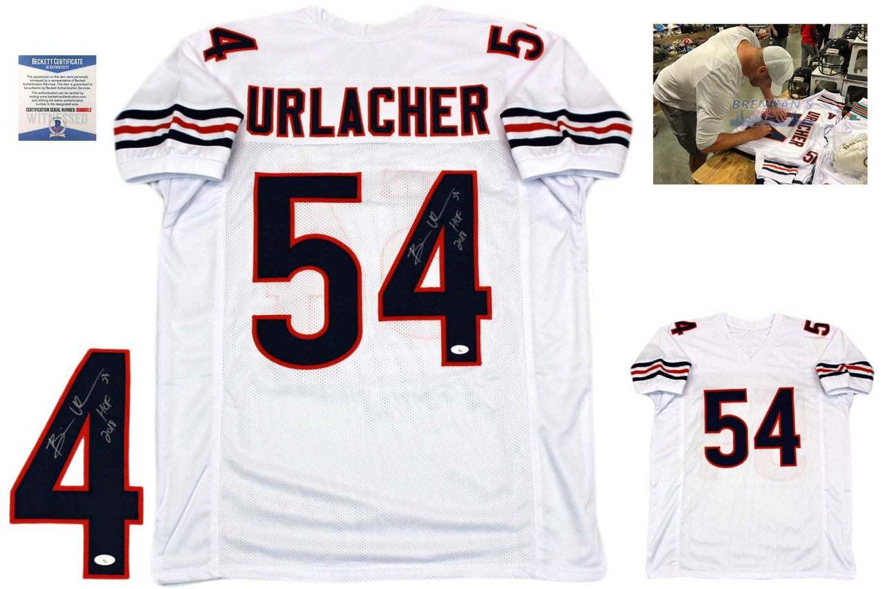 Brian Urlacher Autographed Jersey - White - Beckett