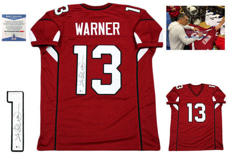 Kurt Warner Autographed Jersey - Beckett Authentic - Red