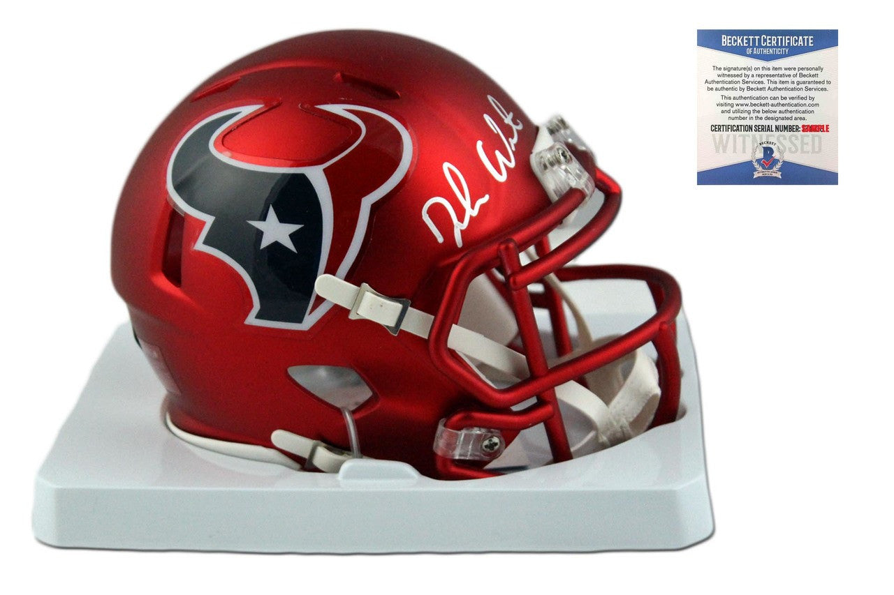 Deshaun Watson Autographed Houston Texans Blaze Mini-Helmet