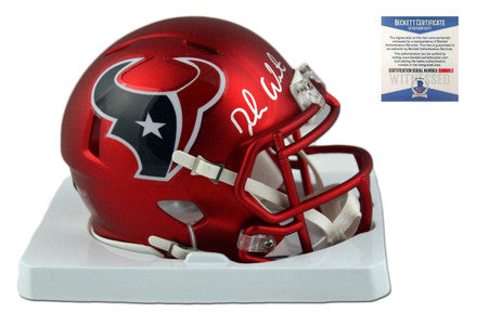 Deshaun Watson Autographed Houston Texans Blaze Mini-Helmet - Beckett