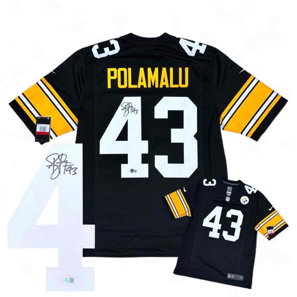 Troy Polamalu Autographed Signed Pittsburgh Steelers Nike Jersey - Beckett