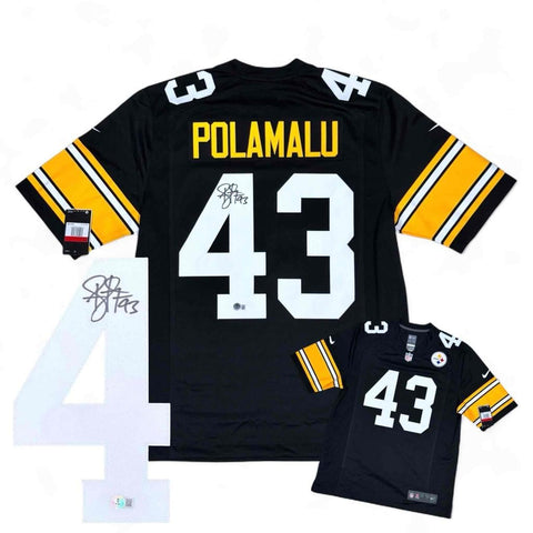 Troy Polamalu Autographed Signed Pittsburgh Steelers Nike Jersey - Beckett