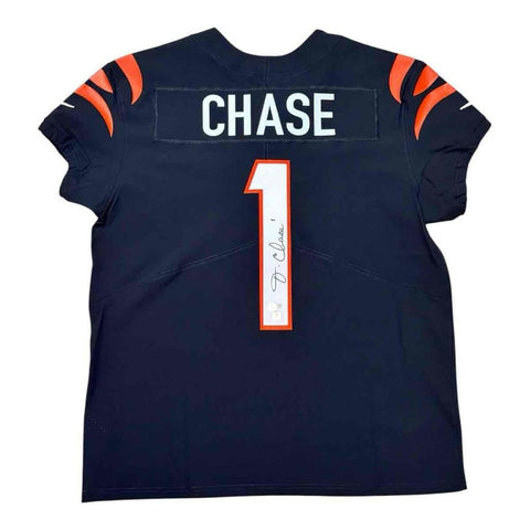 Jamarr Chase Autographed Signed Bengals Nike Vapor Elite Jersey - Beckett