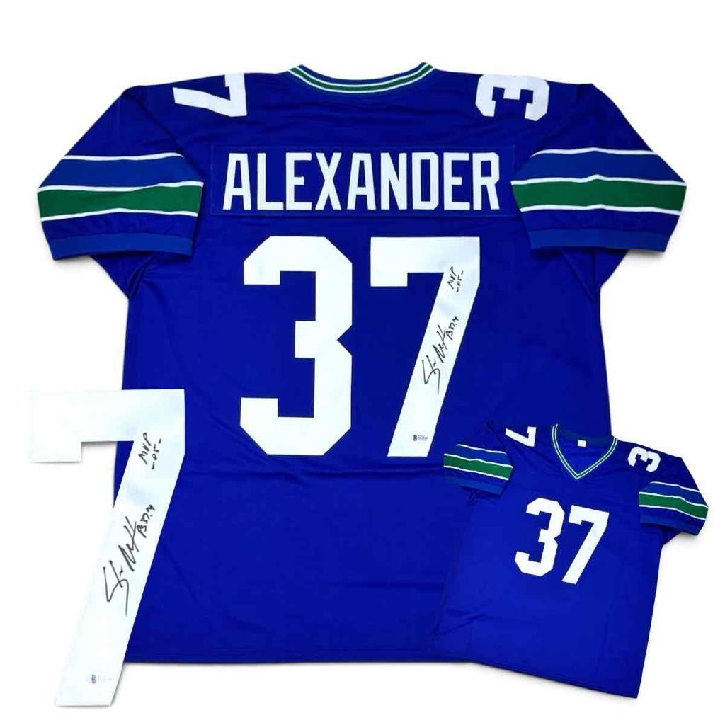 Shaun Alexander Signed Autographed Jersey with "MVP 05" Beckett Authenticated