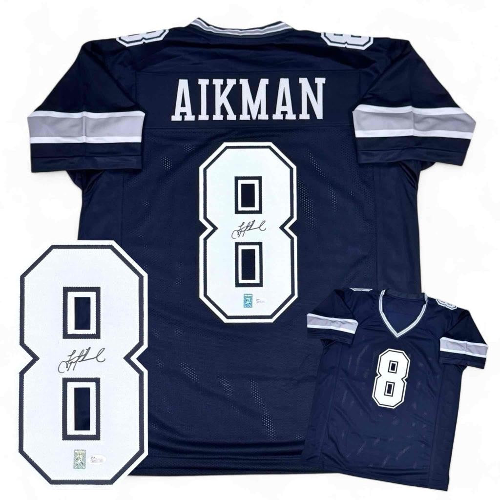 Troy Aikman Autographed Signed Navy Jersey - JSA Authenticated