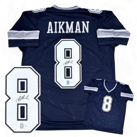 Troy Aikman Autographed Signed Navy Jersey - JSA Authenticated