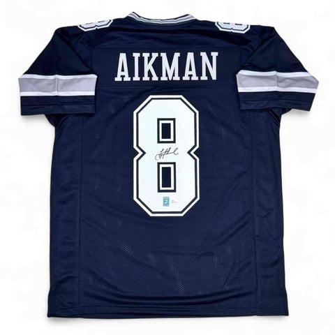 Troy Aikman Autographed Signed Navy Jersey - JSA Authenticated