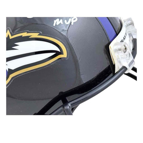 Ray Lewis Signed Baltimore Ravens Authentic Helmet w/ Inscriptions - Beckett